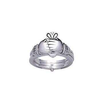 Irish Claddagh Silver Friendship Ring TR1184 - Jewelry